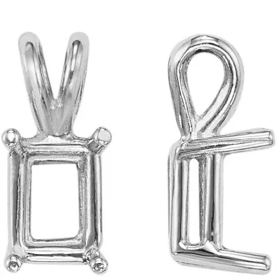 PE-55: CAST REGULAR WEIGHT EMERALD CUT PENDANT