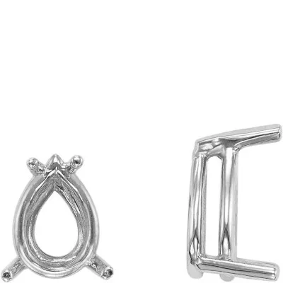 S-100: 4-PRONG CAST PEAR SHAPED WIRE SETTING