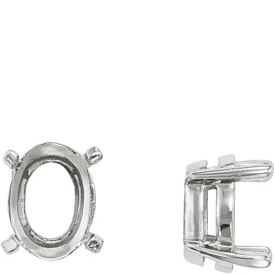 S-105: 4-PRONG CAST HEAVY OVAL SETTING