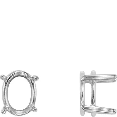 S-112: 4-PRONG CAST OVAL BASKET SETTING
