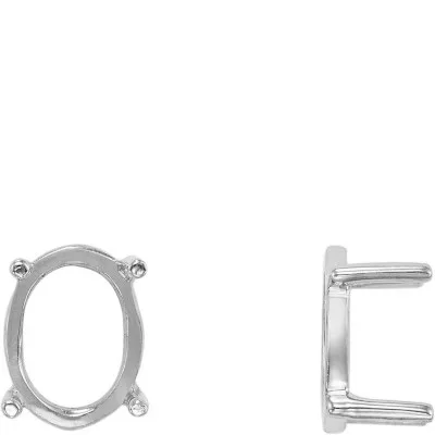 S-113: 4-PRONG CAST OVAL SINGLE BASE SETTING