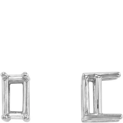 S-130: 4-PRONG STRAIGHT BAGUETTE CAST SETTING