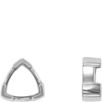 S-150: TRILLION SHAPED V-PRONG CAST SETTING