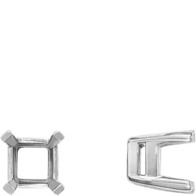 S-160: SQUARE SHAPED 4-PRONG CAST SETTING