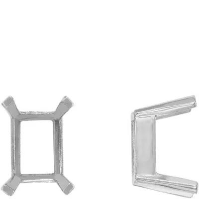 S-162: EMERALD CUT 4-PRONG SINGLE BASE CAST SETTING