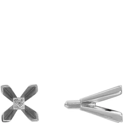 S-164MP: SQUARE SHAPED V-PRONG CAST SETTING W/ PEG METAL MOLD