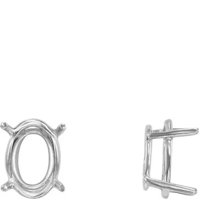 S-166: 4-PRONG CAST LIGHT OVAL SETTING