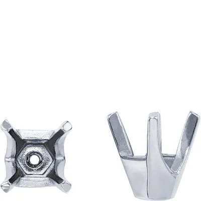 S-17: 4-PRONG ROUND DIE-STRUCK V" SETTING"