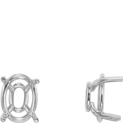 S-184: 4-PRONG CAST TAPERED OVAL WIRE BASKET SETTING
