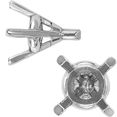 S-18: 4-PRONG ROUND TAPERED CAST SETTING WITH PEG