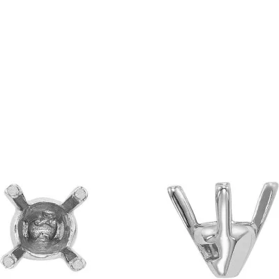 S-19: 4-PRONG ROUND TAPERED CAST SETTING WITH PADS
