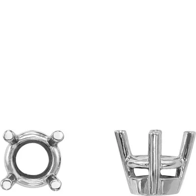 S-24: 4-PRONG ROUND CAST HEAVY WIRE SETTING