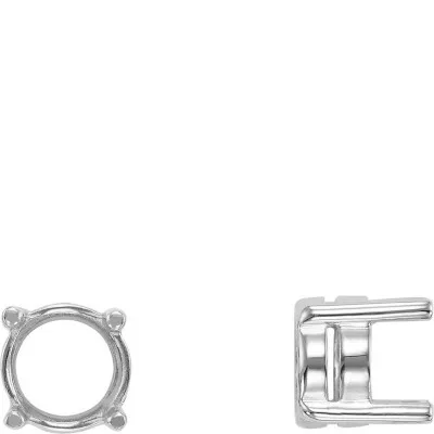 S-25: 4-PRONG ROUND CAST FLAT WIRE SETTING