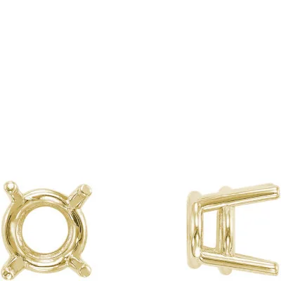 S-27HVY: 4-PRONG ROUND CAST HEAVY WIRE BASKET SETTING