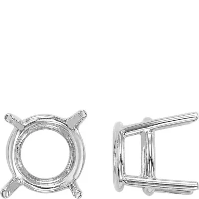 S-27: 4-PRONG ROUND CAST WIRE BASKET SETTING