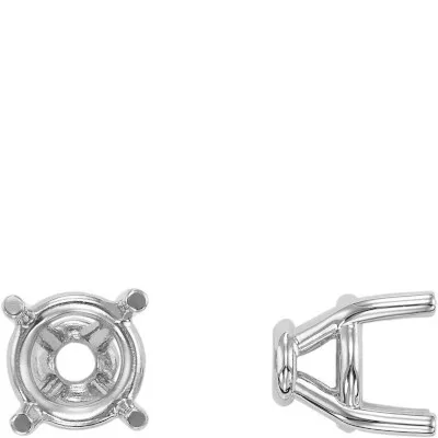 S-28: 4-PRONG ROUND TAPERED BASE CAST WIRE SETTING