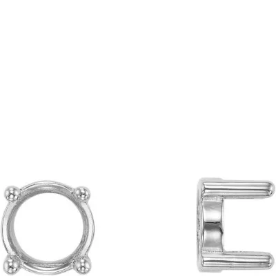 S-31: 4-PRONG ROUND SINGLE BASE CAST SETTING