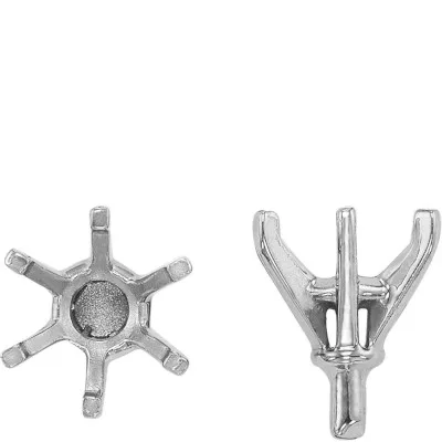 S-62: 6-PRONG ROUND CAST SETTING WITH PEG