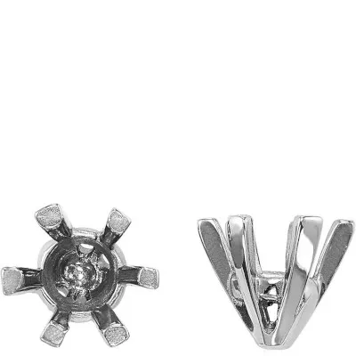 S-63: 6-PRONG ROUND TAPERED CAST SETTING WITH PEG