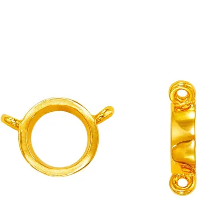 S-667: CAST ROUND BEZEL WITH 2 MICKEY MOUSE" JUMP RINGS"