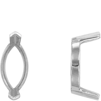 S-87: HEAVY V-PRONG SINGLE BASE MARQUISE CAST SETTING