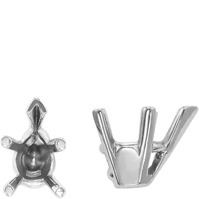 S-97: PEAR SHAPED V-PRONG TAPERED CAST SETTING WITH PADS