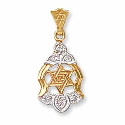 JS-21D: JEWISH STAR WITH DIAMONDS
