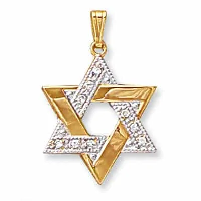JS-23D: JEWISH STAR WITH DIAMOND