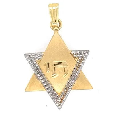 JS-25: JEWISH STAR W/ CHAI