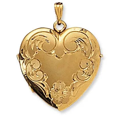 LOH-933: 4 PICTURE HEART SHAPED LOCKET