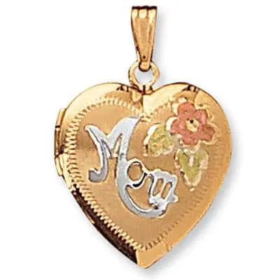 LOH-940: HEART SHAPED ?MOM? LOCKET