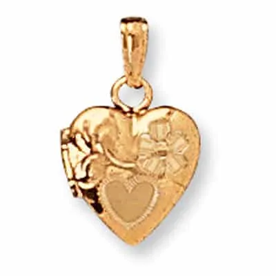 LOH-943: HEART SHAPED LOCKET WITH HEART DESIGN