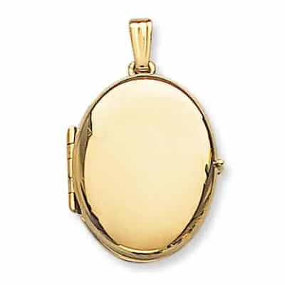 LOO-805-806: OVAL SHAPED LOCKET PLAIN