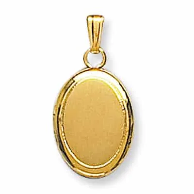 LOO-808: OVAL SHAPED LOCKET PLAIN
