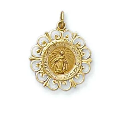 M-76: FANCY MIRACULOUS ROUND MEDAL