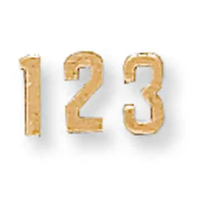 N-11: 5MM DIE-STRUCK STAMPED NUMBERS