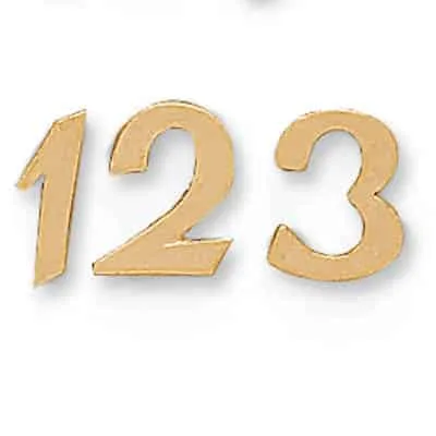 N-25: 11MM CAST STAMPED NUMBERS