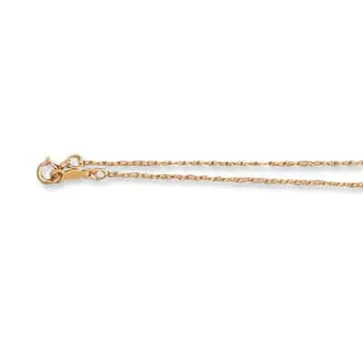 NC-406/413: ASSEMBLED MACHINE MADE ROPE CHAIN W/ LOBSTER LOCK