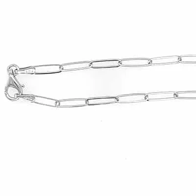 NC-524: 2.60MM ASSEMBLED HANDMADE ELONGATED LINK CHAIN