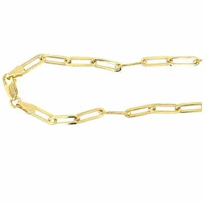 NC-525: 3.85MM ASSEMBLED FLAT WIRE LONG LINK CHAIN