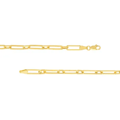 NCPC1: ASSEMBLED HOLLOW 1+1 PAPER CLIP NECKLACE