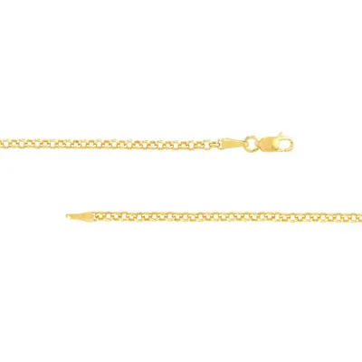 NCROL: ROLO CHAIN WITH LOBSTER LOCK HOLLOW