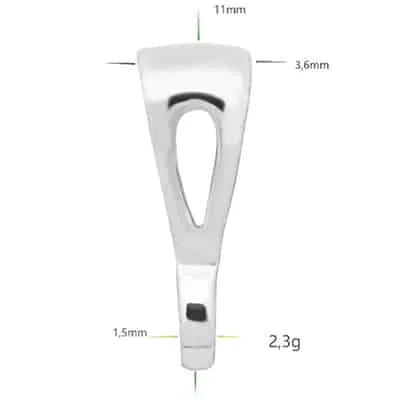 PB-48: 4.50MM ID CAST PENDANT BAIL W/ JUMP RING