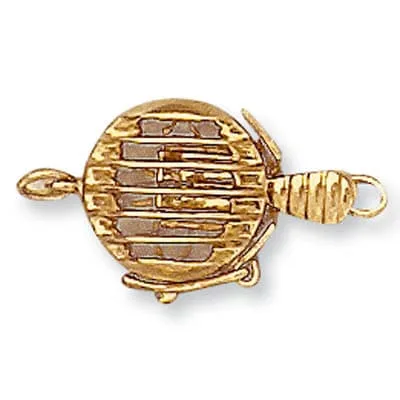 PC-201: FILIGREED ROUND PEARL CLASP