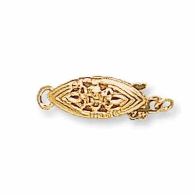PC-21: 16MM FILIGREED FISHHOOK PEARL CLASP