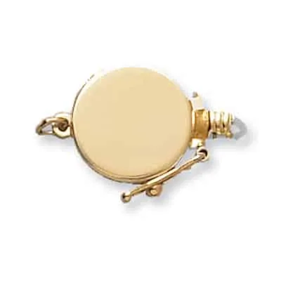 PC-51/56: ROUND PEARL CLASP WITH FIGURE 8