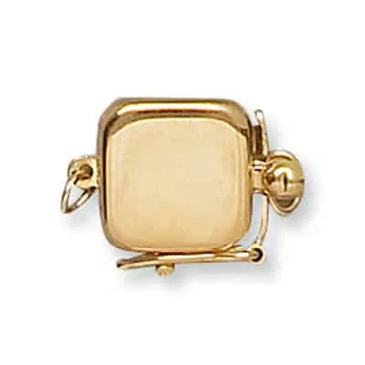 PC-60/61: SQUARE PEARL CLASP WITH FIGURE 8