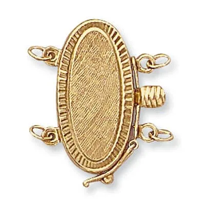 PC-64: OVAL PEARL CLASP WITH FIGURE 8