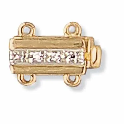 PC-647: BAR CLASP WITH DIAMONDS