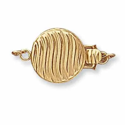 PC-82: ROUND PEARL CLASP W/ FIGURE 8
